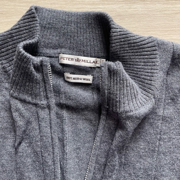 Peter Millar Merino Wool Zippered Vest - Picture 3 of 7